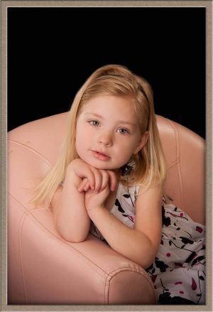 Cute Girl in Photographic Portrait Studio Located in Lake Oswego, Oregon